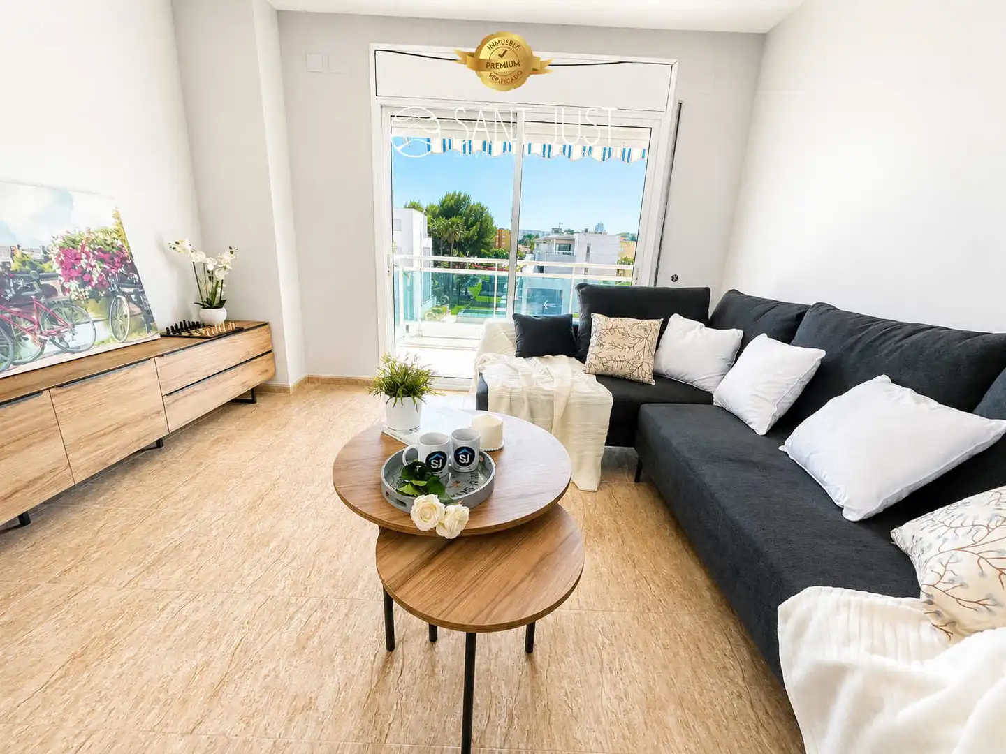 Sala de estar de Ático en venta en Salou con Aire acondicionado, Terraza y Amueblado