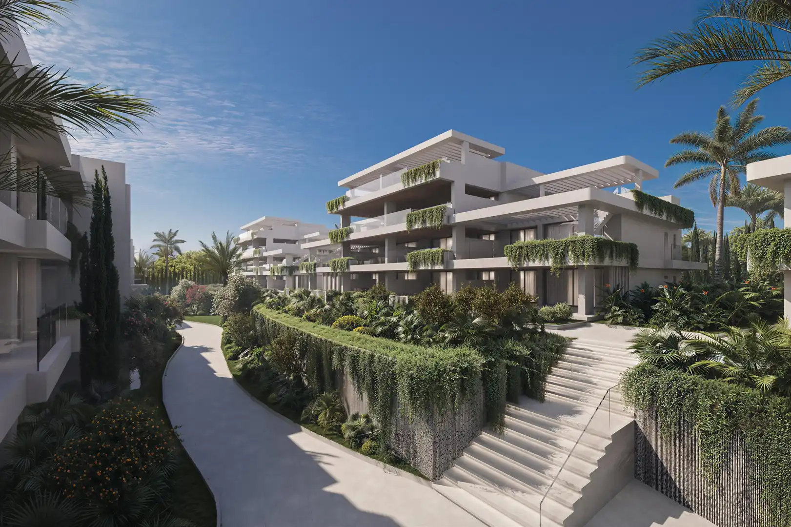 Vista exterior de Apartamento en venta en Estepona con Piscina comunitaria
