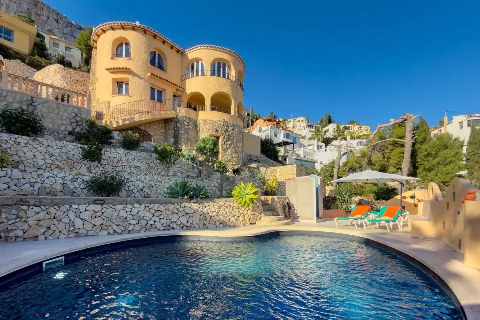 Swimming pool of Houses for sale in Calpe / Calp