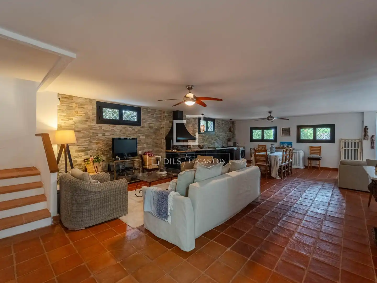 Living room of Houses for rent in L'Eliana  with Air Conditioner, Heating and Private garden