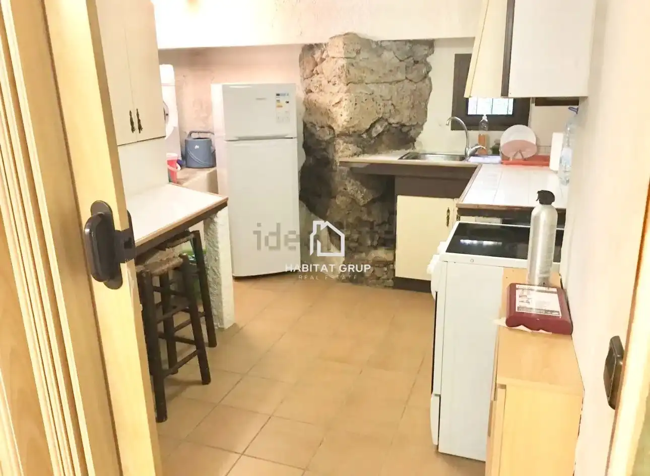 Cuina de Casa o xalet en venda en Santa Pau amb Calefacció, Jardí privat i Terrassa