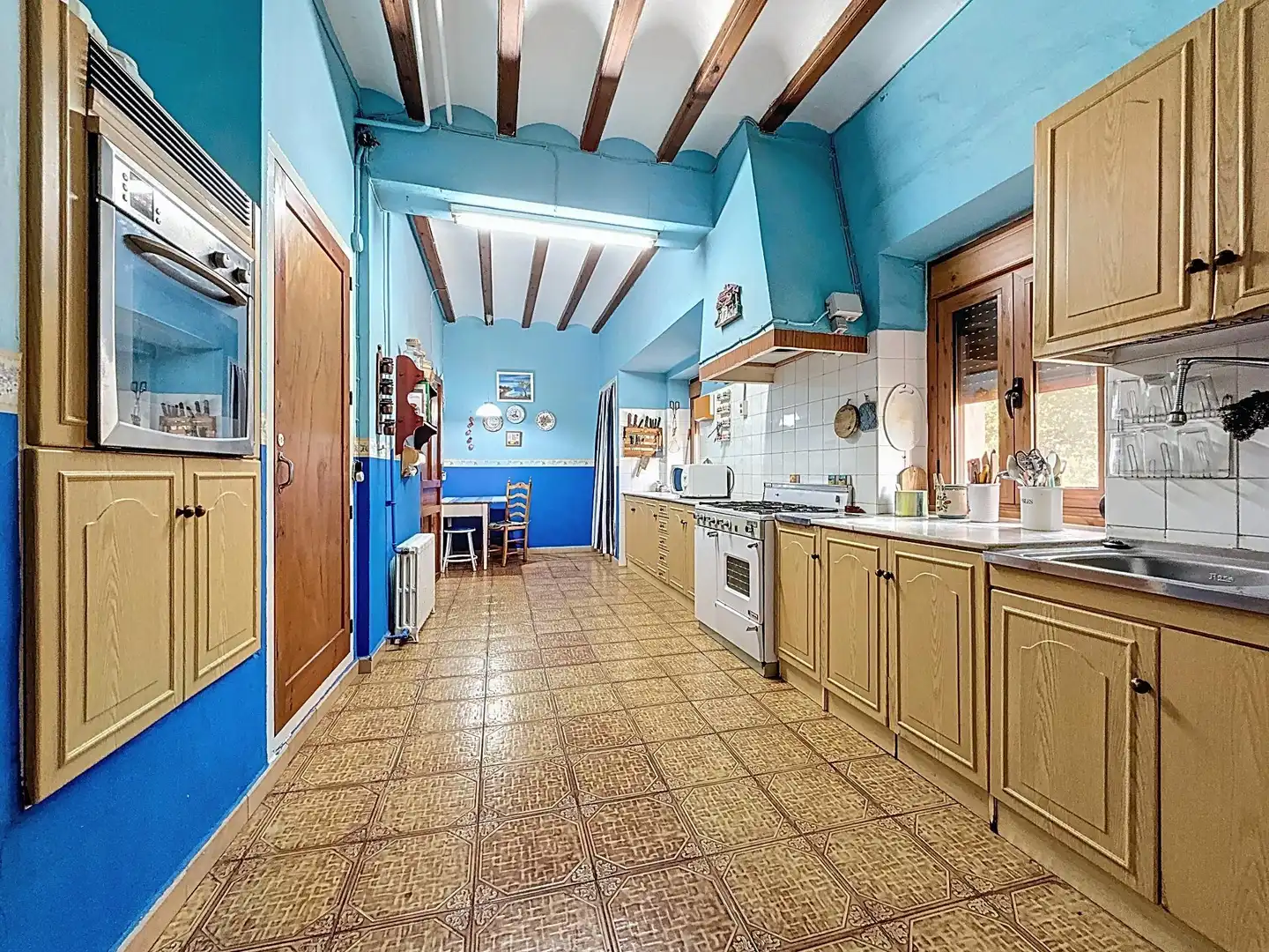 Cocina de Finca rústica en venta en Castalla con Jardín privado, Terraza y Piscina