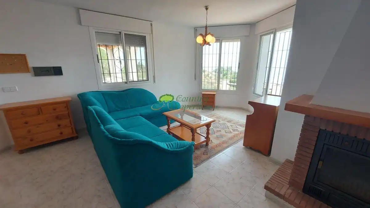 Sala de estar de Finca rústica de alquiler en Torrox con Terraza