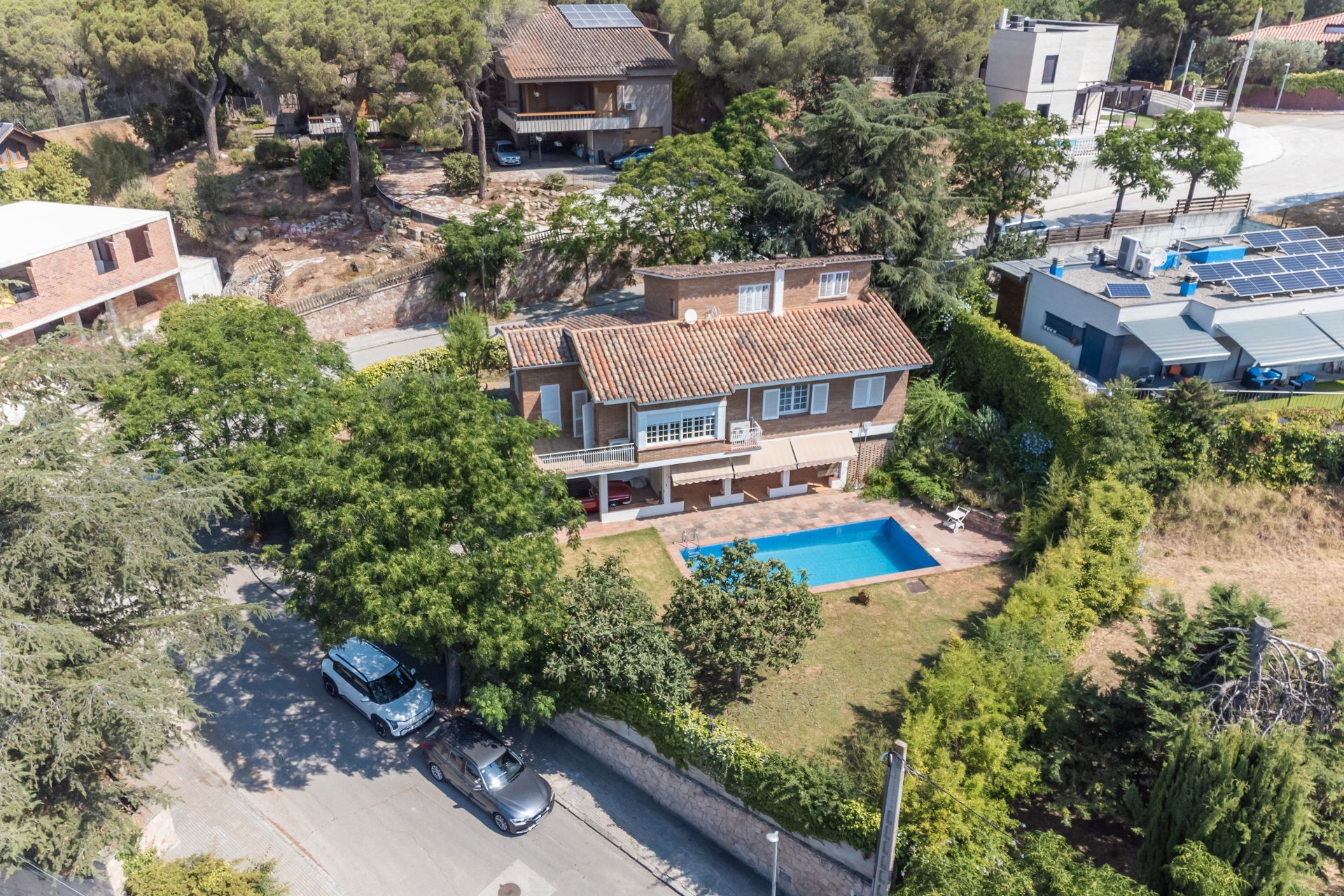 Exterior view of House or chalet for sale in La Garriga  with Air Conditioner, Private garden and Parquet flooring