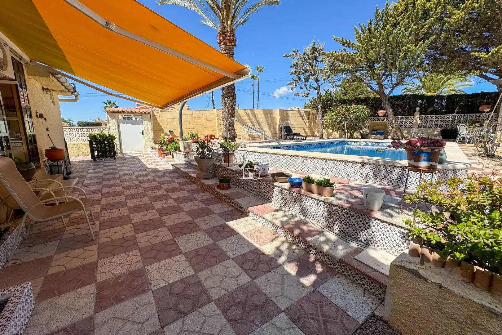 Terraza de Casa o chalet de alquiler en Rojales con Aire acondicionado, Jardín privado y Terraza