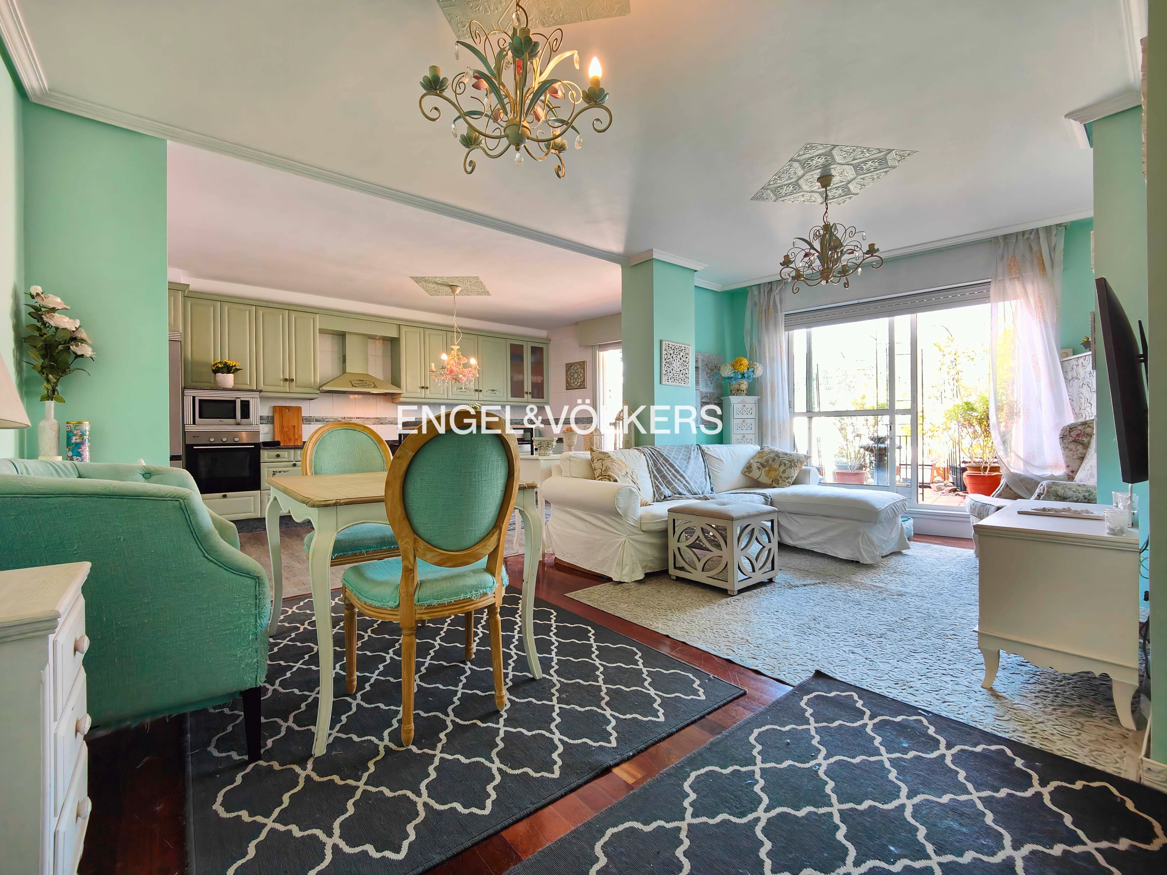Dining room of Apartment for sale in Moaña  with Heating, Parquet flooring and Terrace