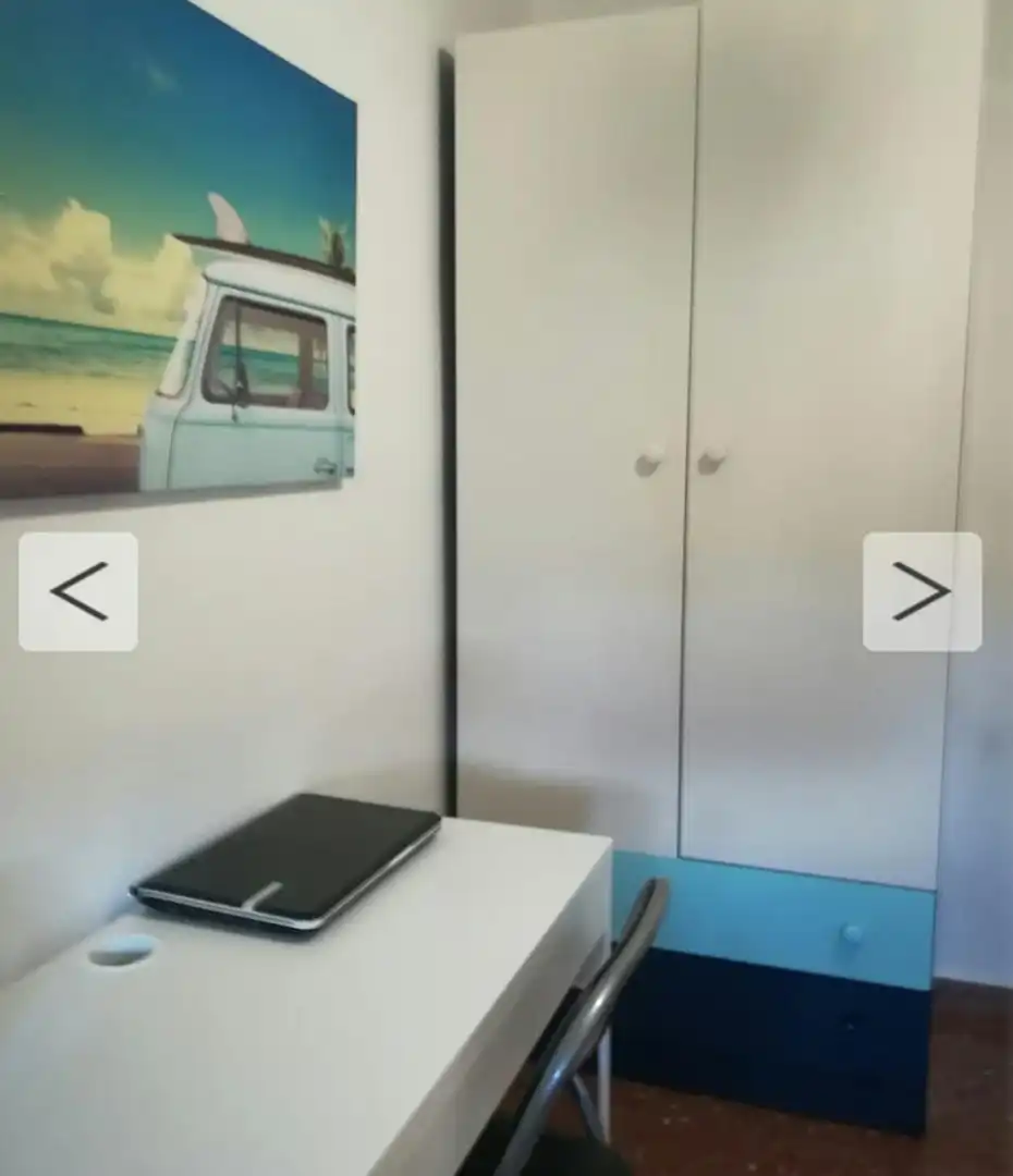 Schlafzimmer von Wohnung zur untervermieten in Sevilla mit Klimaanlage, Heizung und Privatgarten
