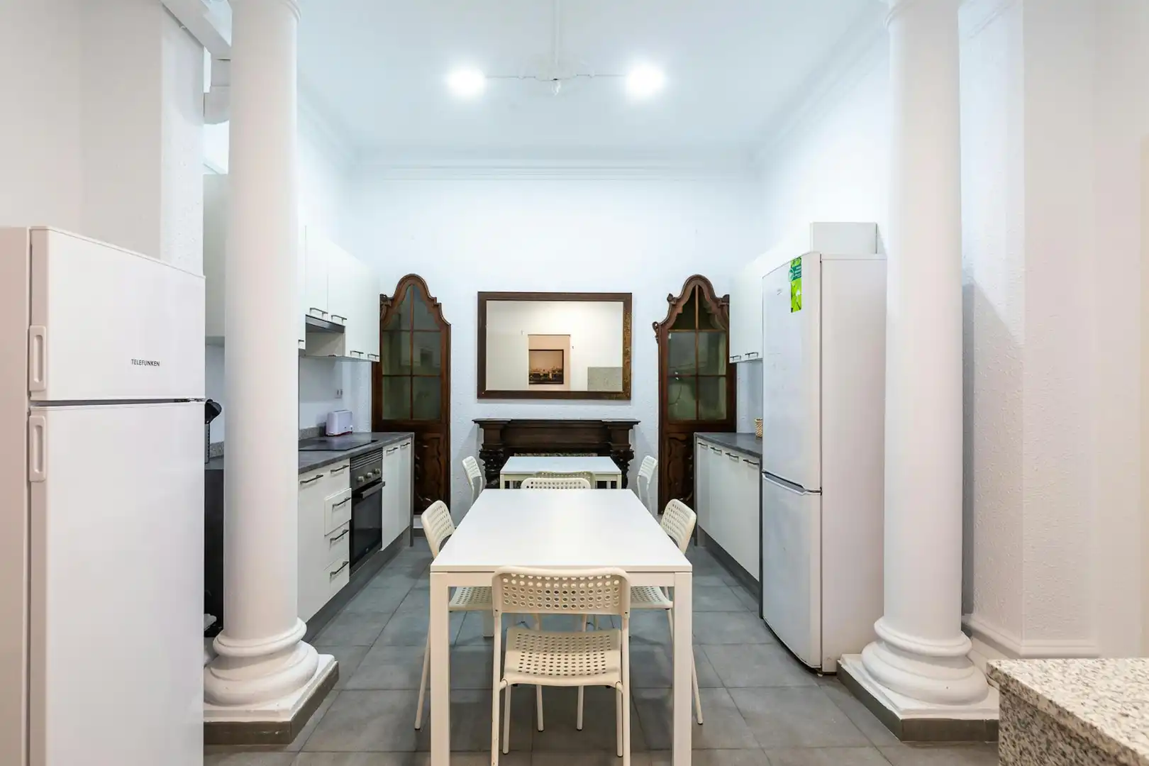 Kitchen of Flat for share in Valencia  with Heating and Washing machine