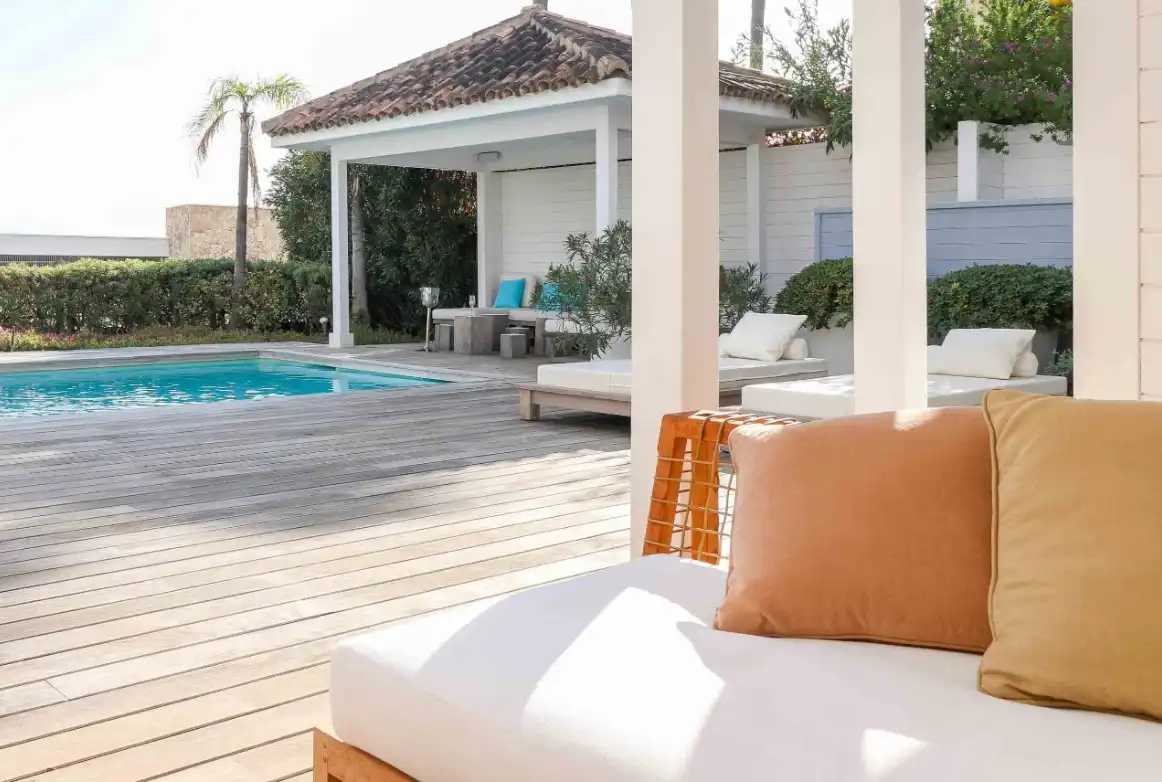 Terraza de Casa o chalet en venta en Benahavís con Aire acondicionado, Calefacción y Jardín privado