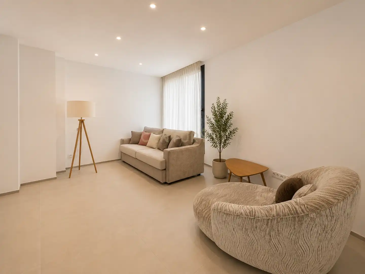 Sala d'estar de Casa o xalet de lloguer en Santa Eulària des Riu amb Aire condicionat, Jardí privat i Traster
