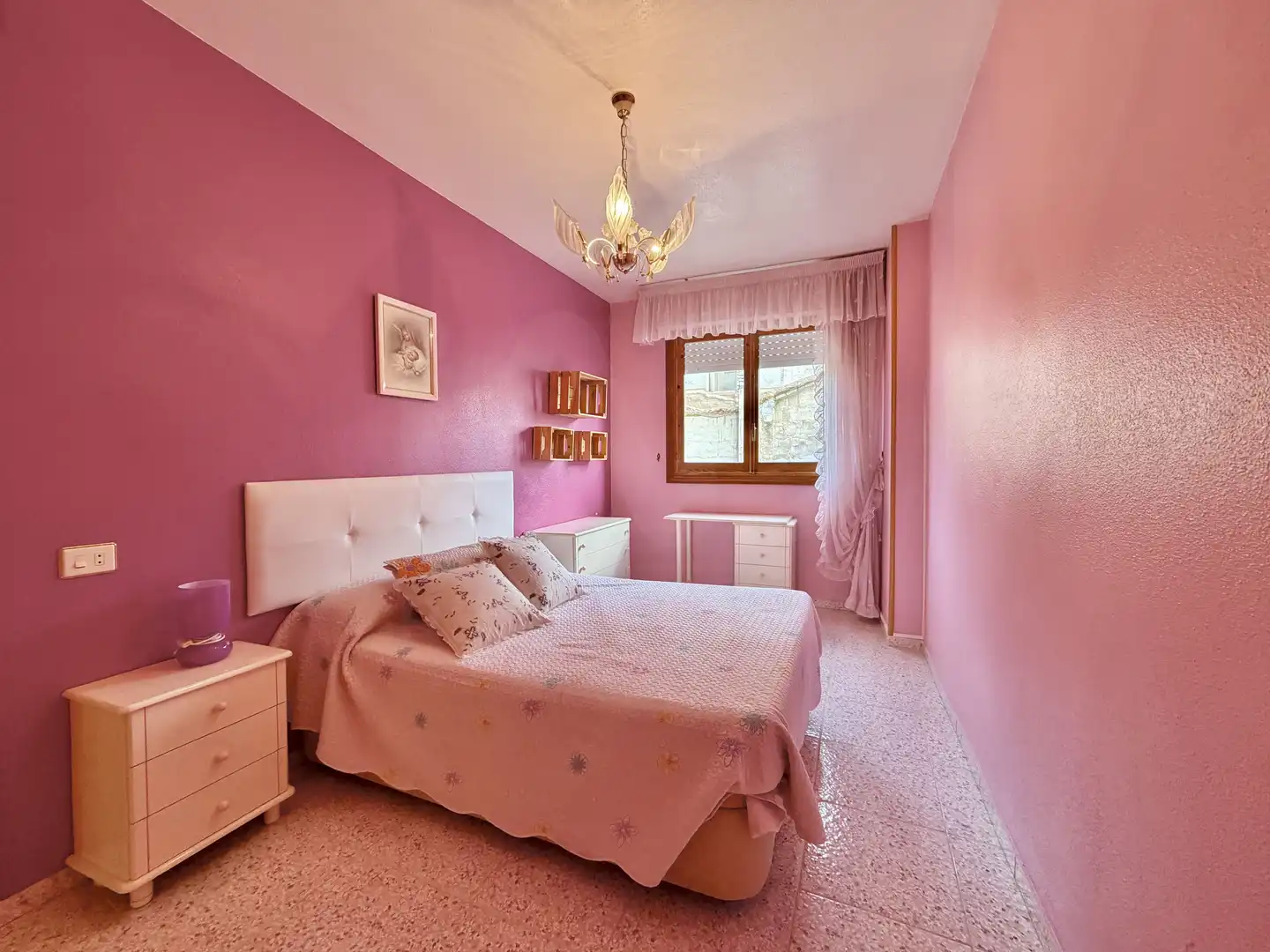 Bedroom of Flat for sale in Abarán  with Air Conditioner and Heating