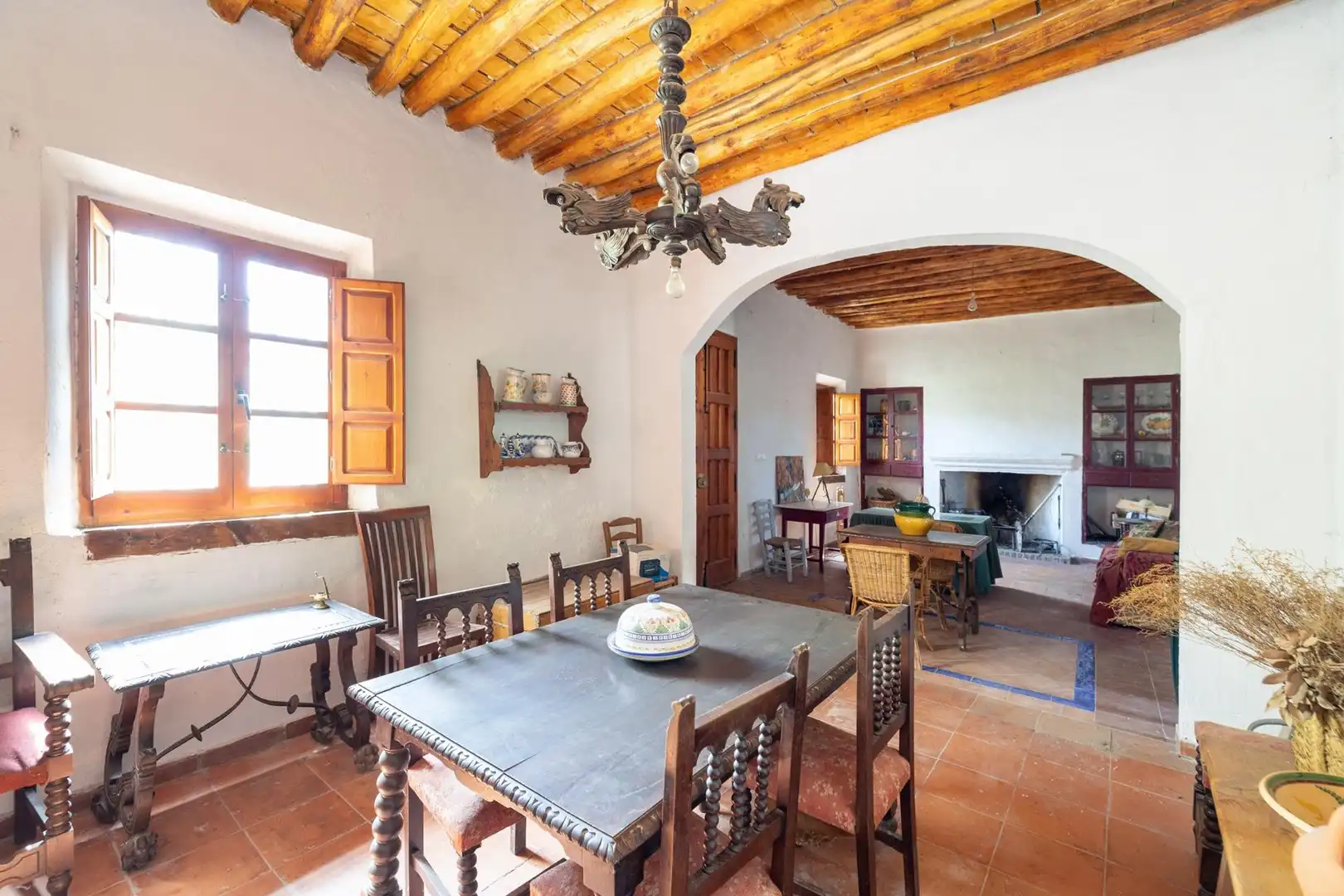 Dining room of Country homes for sale in Granada  with Private garden, Terrace and Swimming Pool