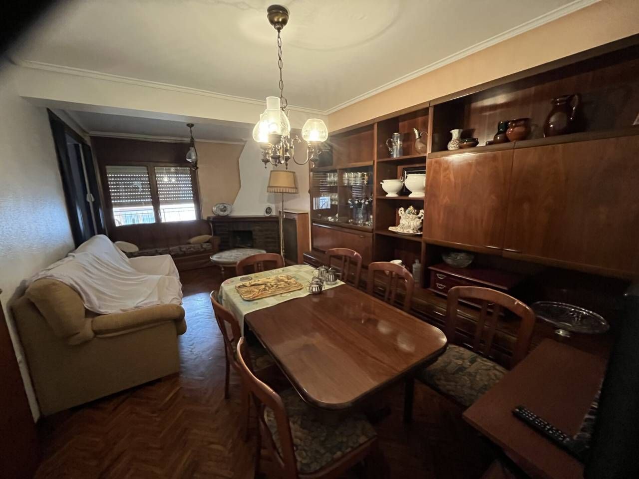 Dining room of Flat to rent in Alcañiz  with Heating, Furnished and Balcony