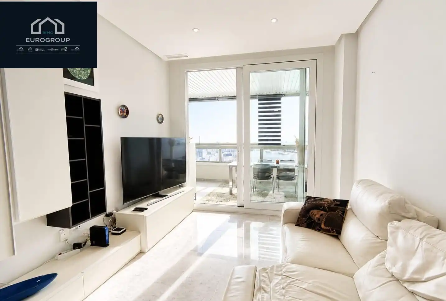 Wohnzimmer von Wohnungen zur Miete in Benidorm mit Heizung, Terrasse und Möbliert