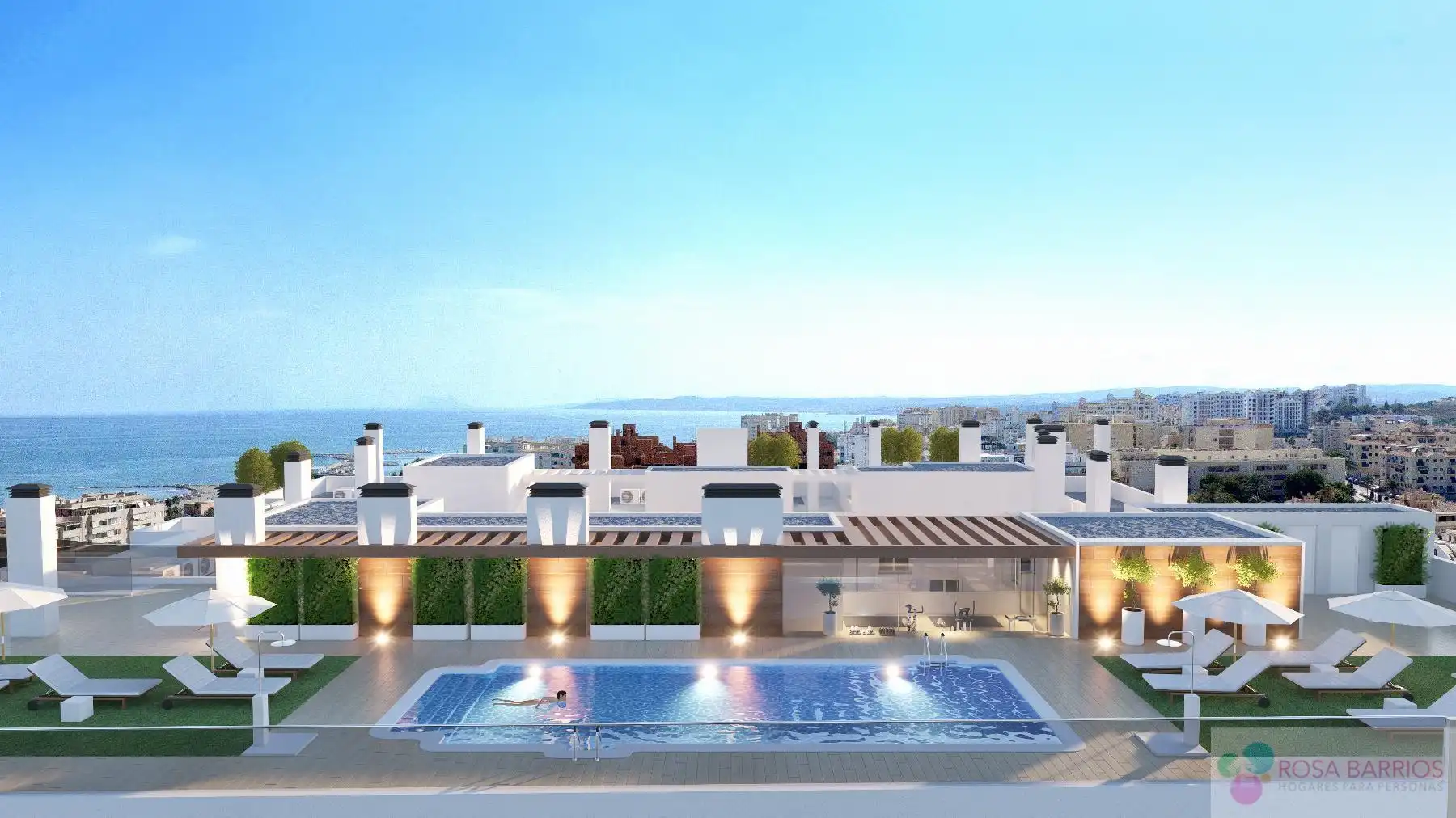 Apartament amb piscina en venda a Estepona Pueblo