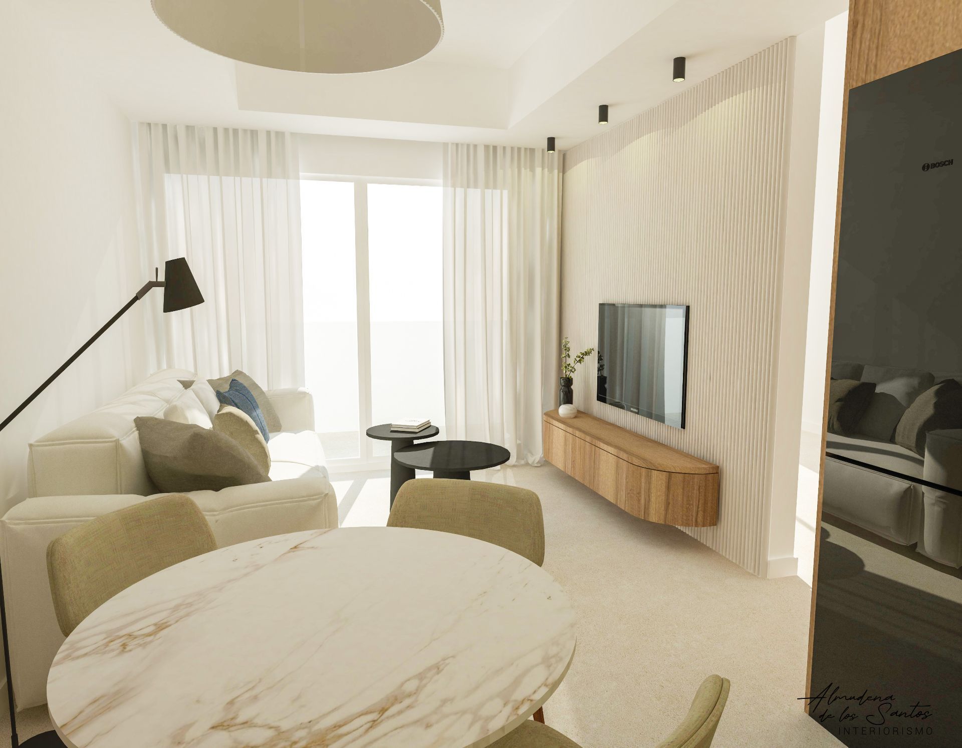 Living room of Flat for sale in Alhama de Murcia  with Air Conditioner, Private garden and Terrace