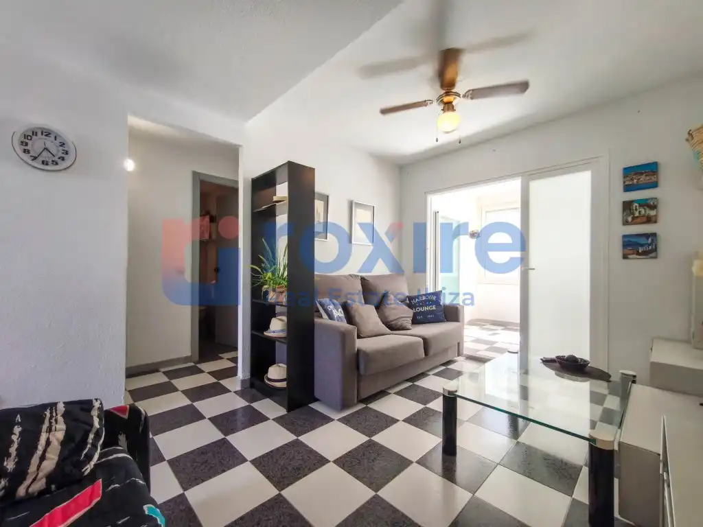 Living room of Apartments for rent in Sant Josep de sa Talaia  with Air Conditioner, Furnished and Washing machine