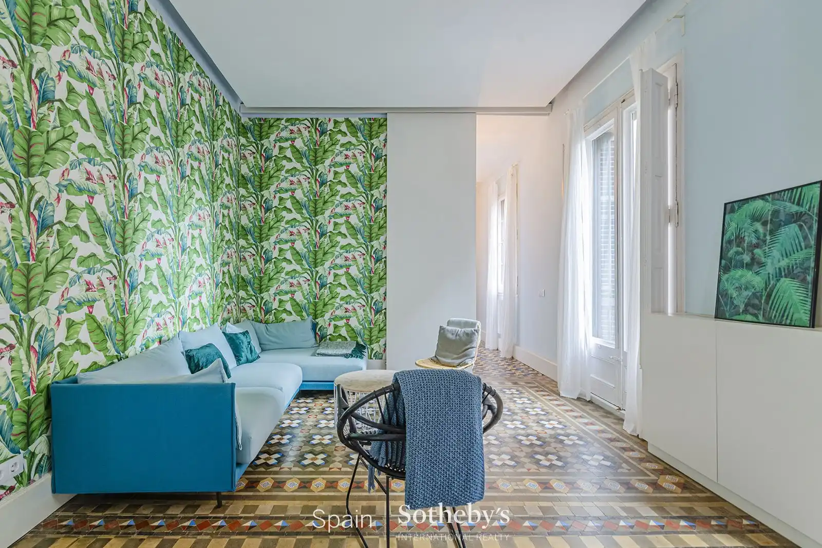 Sala d'estar de Apartament en venda en Barcelona amb Aire condicionat, Calefacció i Terrassa