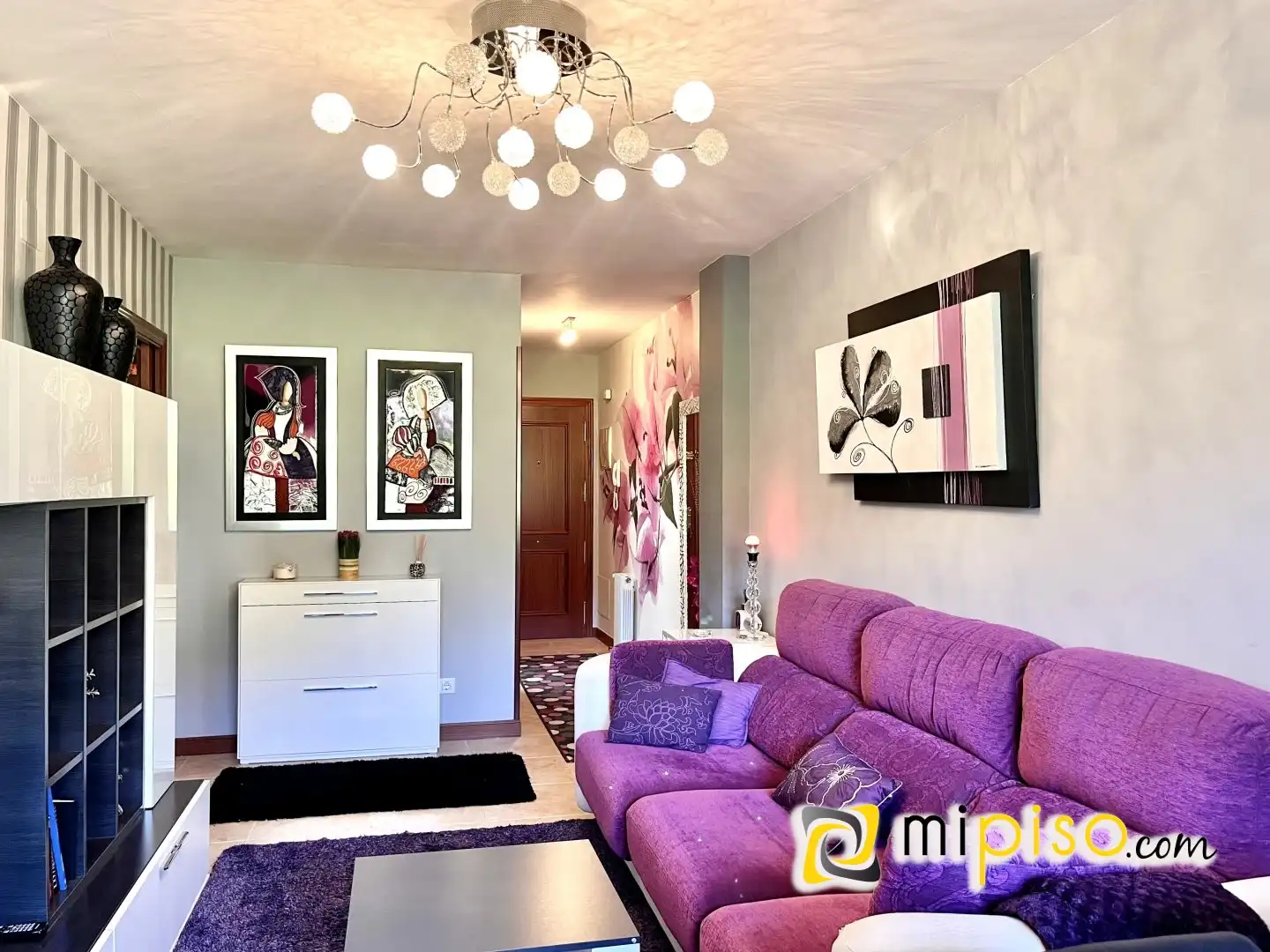 Living room of Flat for sale in Limpias  with Heating, Terrace and Furnished