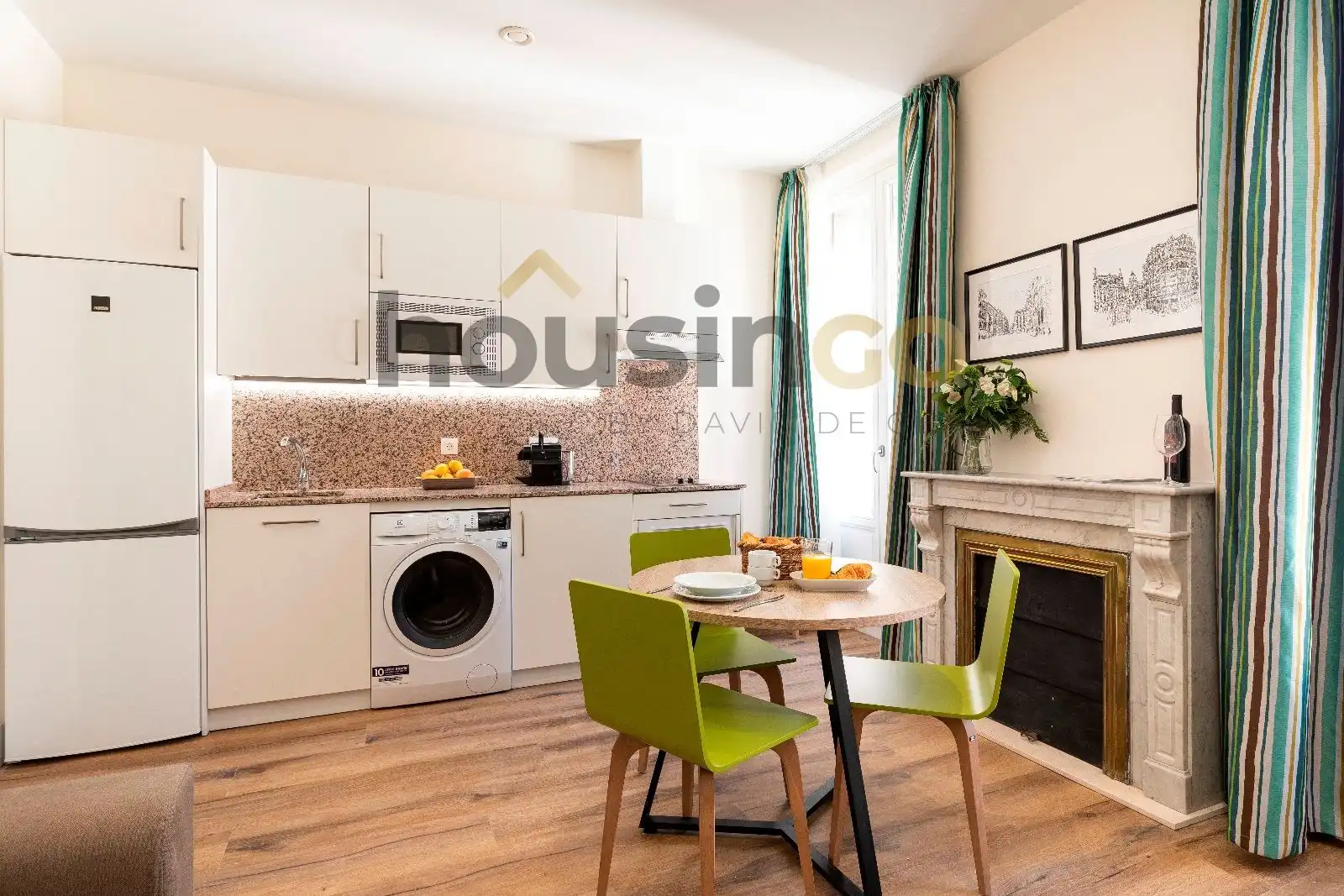 Kitchen of Flat for rent in Madrid  with Air Conditioner, Heating and Terrace