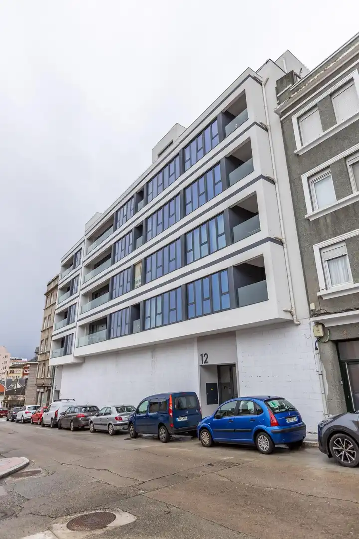 Vista exterior de Piso en venta en A Coruña Capital  con Calefacción, Jardín privado y Terraza