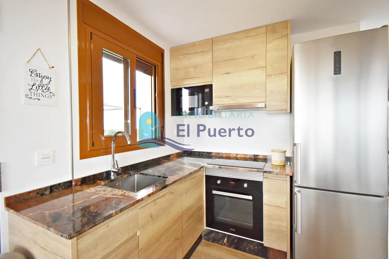 Cuina de Apartament en venda en Mazarrón amb Aire condicionat, Calefacció i Jardí privat