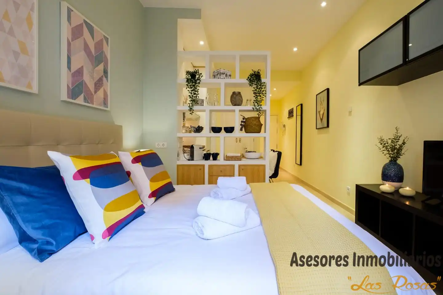 Schlafzimmer von Wohnung zur Miete in Madrid mit Klimaanlage und Möbliert