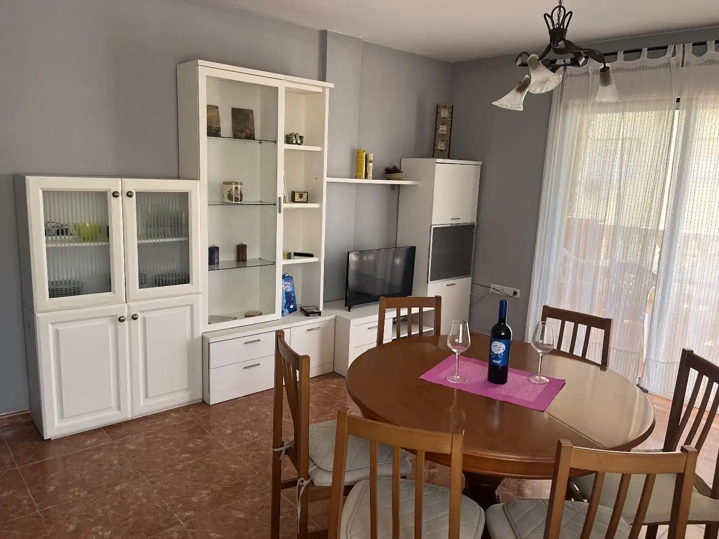 Dining room of Flat for rent in Chilches / Xilxes  with Terrace, Storage room and Furnished