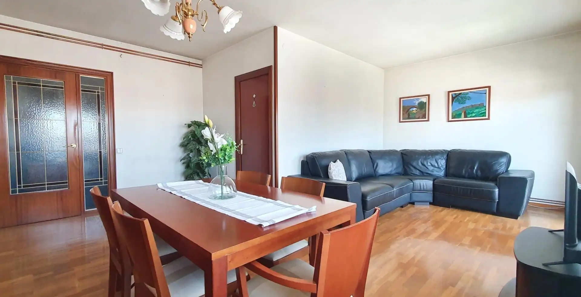 Living room of Flat for sale in Sabadell  with Air Conditioner and Balcony