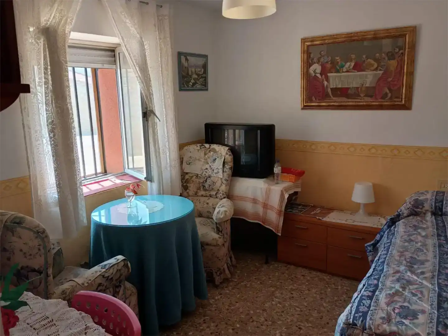 Living room of Flat for sale in Peralejos de Arriba  with Private garden, Storage room and Furnished