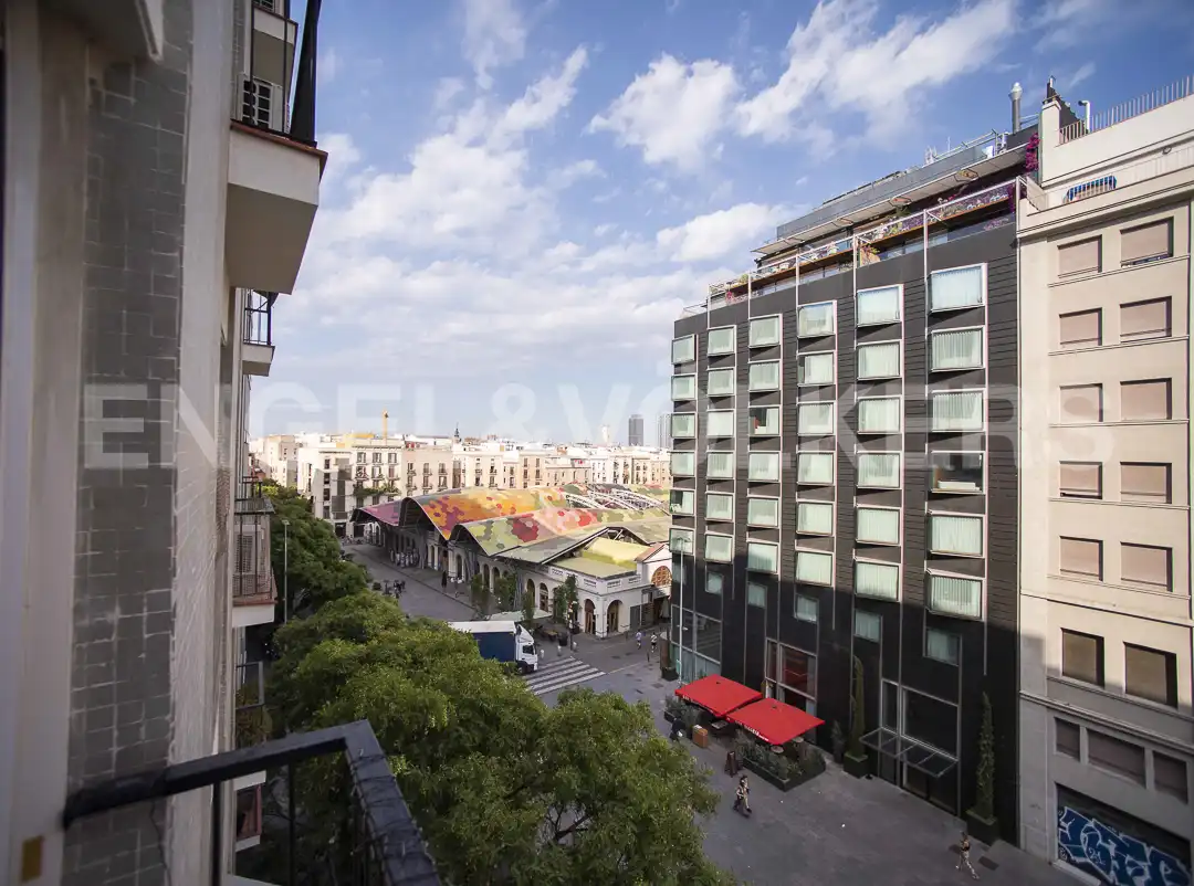 Terrace of Flat for rent in Barcelona  with Air Conditioner, Heating and Parquet flooring