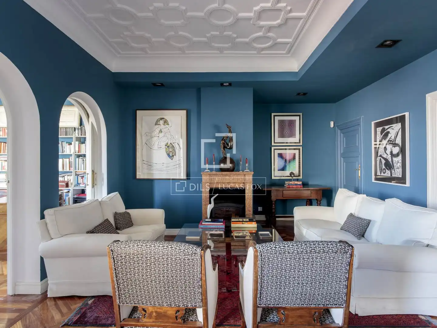 Living room of Attic for rent in Madrid  with Air Conditioner, Heating and Parquet flooring