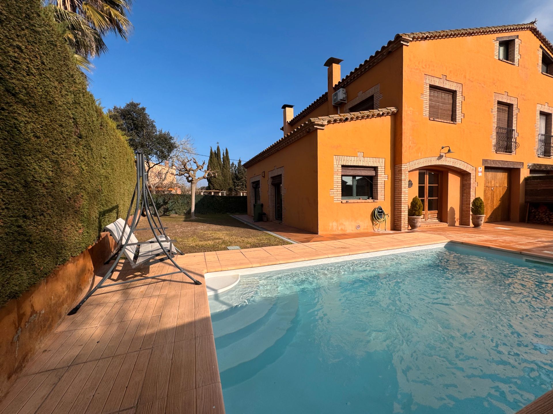 Garden of Single-family semi-detached for sale in Mont-ras  with Air Conditioner, Heating and Private garden