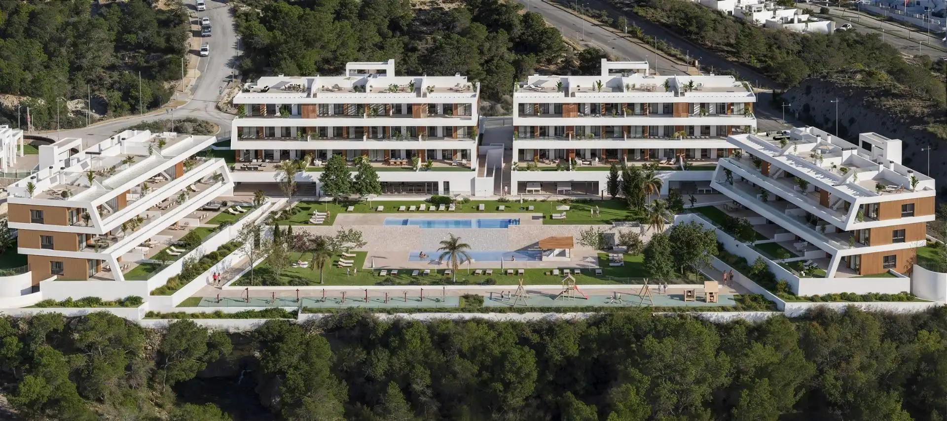Vista exterior de Apartamento en venta en Finestrat con Aire acondicionado, Terraza y Trastero