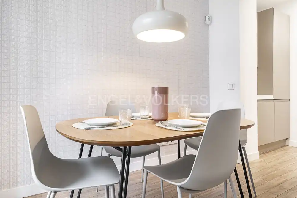 Dining room of Apartments for rent in Madrid  with Air Conditioner, Heating and Furnished