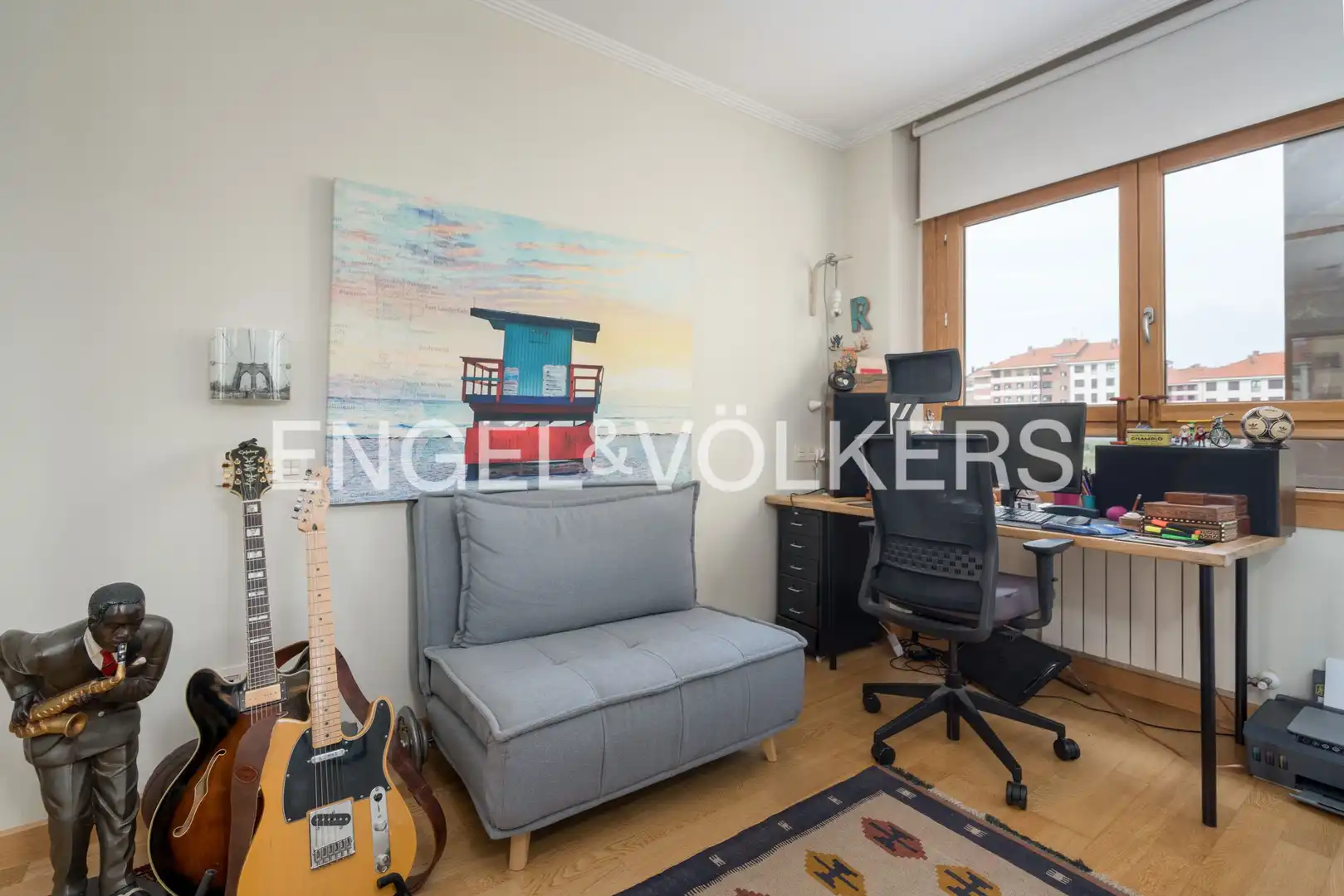 Sala d'estar de Pis en venda en Gijón  amb Calefacció i Parquet