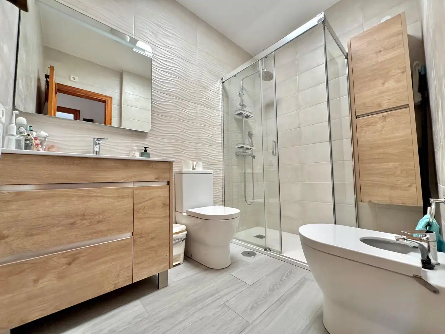 Baño de Casa adosada en venta en Roquetas de Mar con Aire acondicionado, Terraza y Trastero