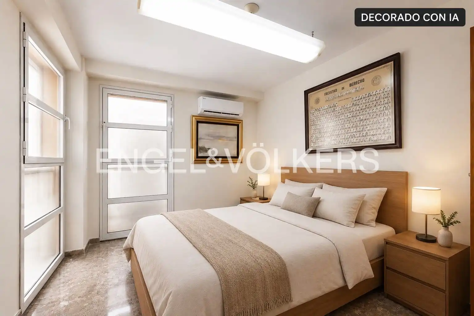 Schlafzimmer von Maisonette zur Miete in Valencia mit Klimaanlage, Heizung und Möbliert