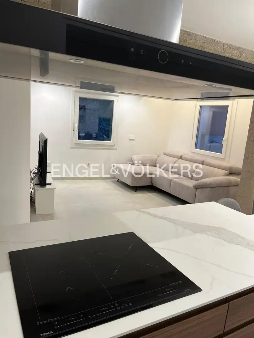 Wohnzimmer von Wohnung zur Miete in Valencia mit Klimaanlage und Heizung