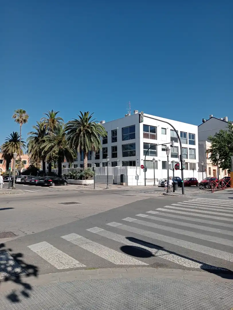 Exterior view of Flat for sale in Valencia  with Air Conditioner, Parquet flooring and Furnished