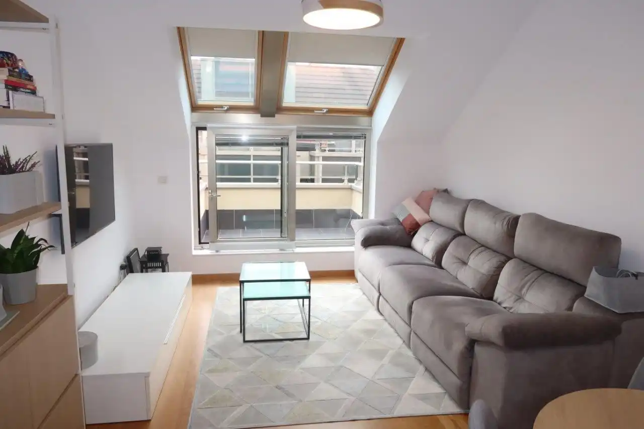 Sala de estar de Piso en venta en A Coruña Capital  con Calefacción, Terraza y Trastero