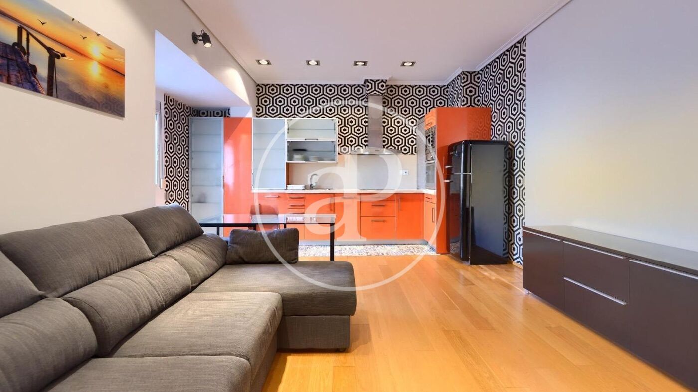 Sala d'estar de Pis de lloguer en  Valencia Capital amb Aire condicionat, Calefacció i Traster