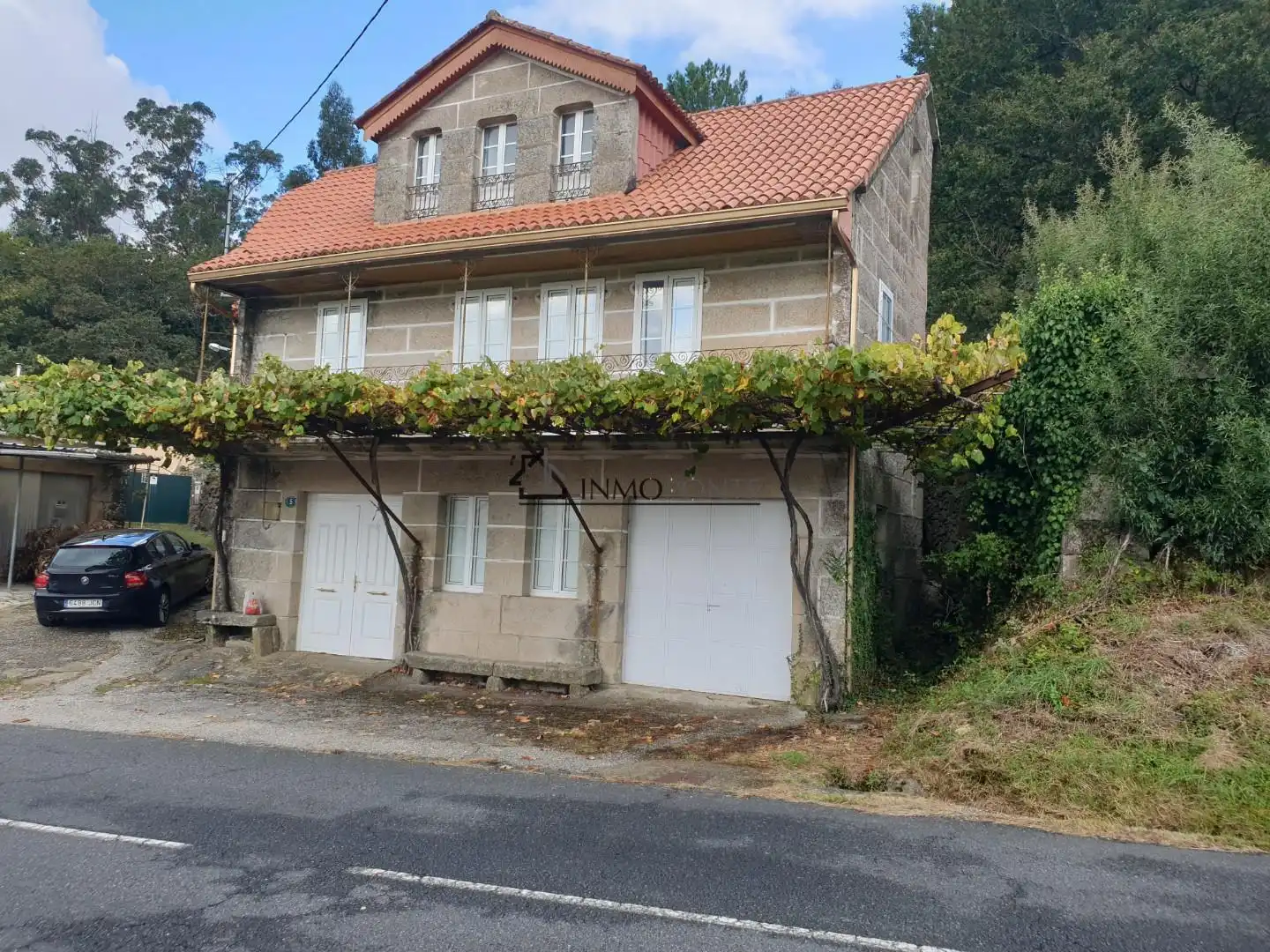 Vista exterior de Casa o chalet en venta en Campo Lameiro con Jardín privado