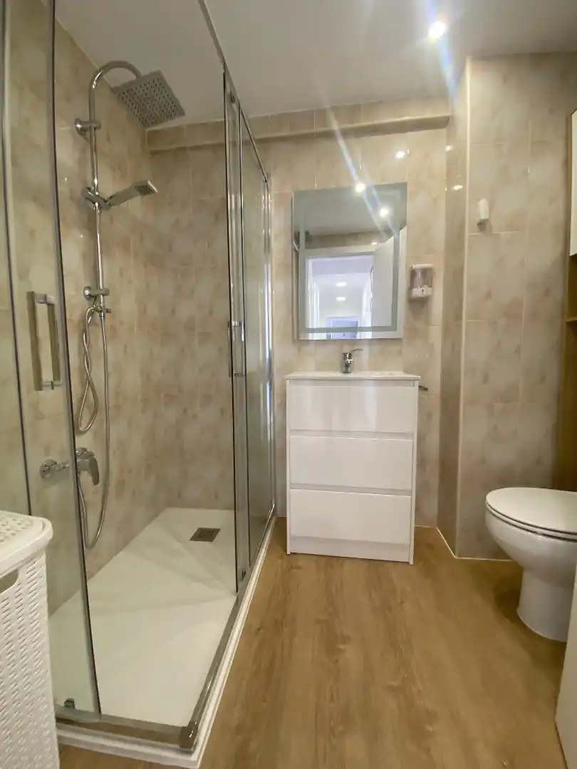 Bathroom of Flat for rent in Málaga  with Air Conditioner, Furnished and Washing machine