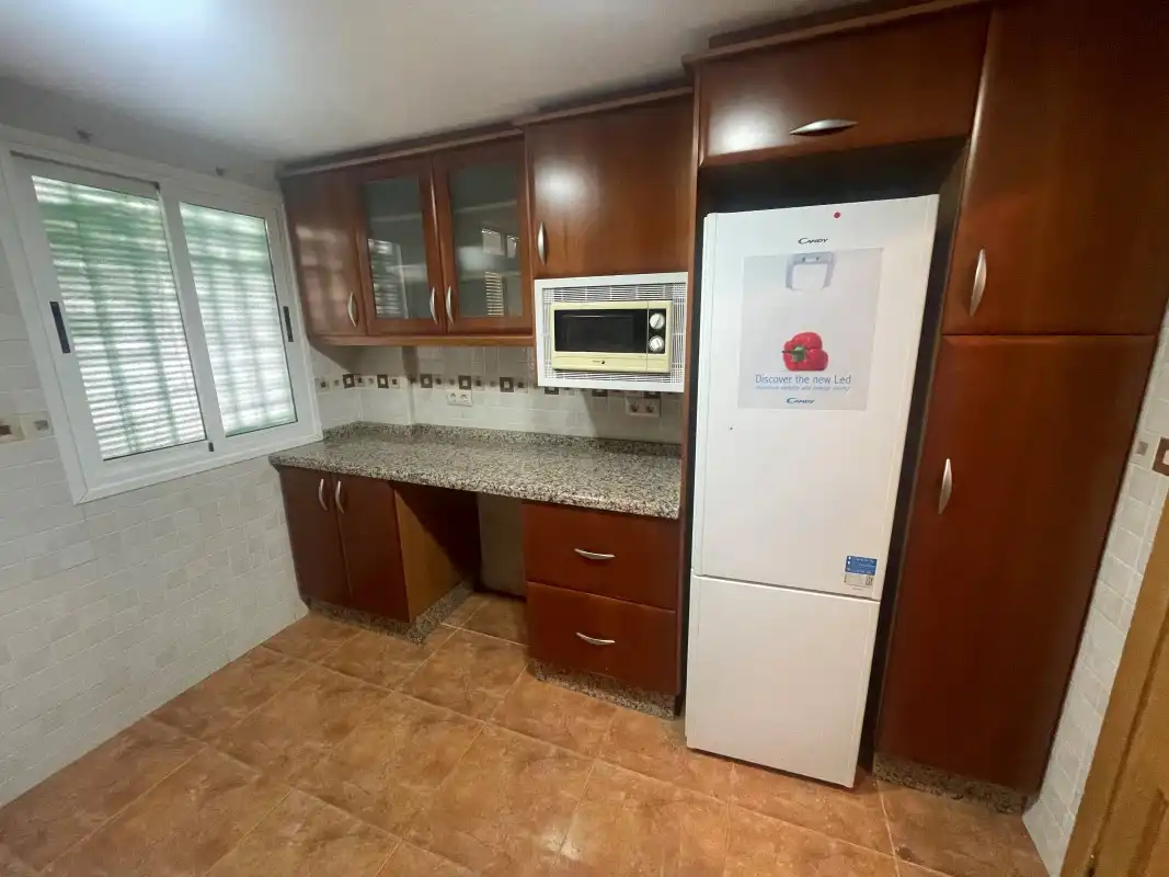 Kitchen of Flat for rent in Gandia  with Air Conditioner, Terrace and Furnished