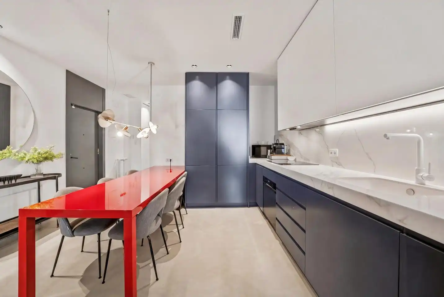 Küche von Wohnung zur Miete in Madrid mit Klimaanlage, Heizung und Möbliert