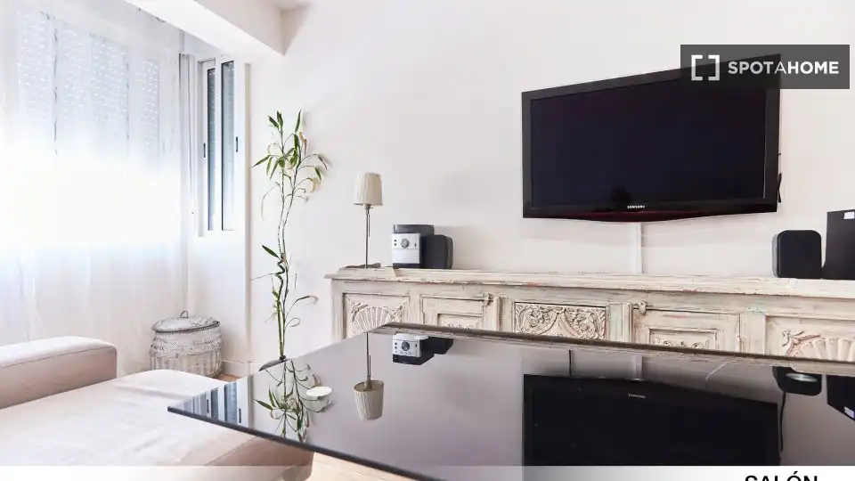 Wohnzimmer von Wohnung zur untervermieten in Sevilla mit Klimaanlage, Terrasse und Möbliert