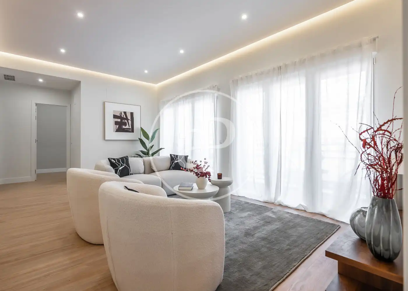 Sala d'estar de Pis en venda en Madrid amb Aire condicionat, Calefacció i Terrassa