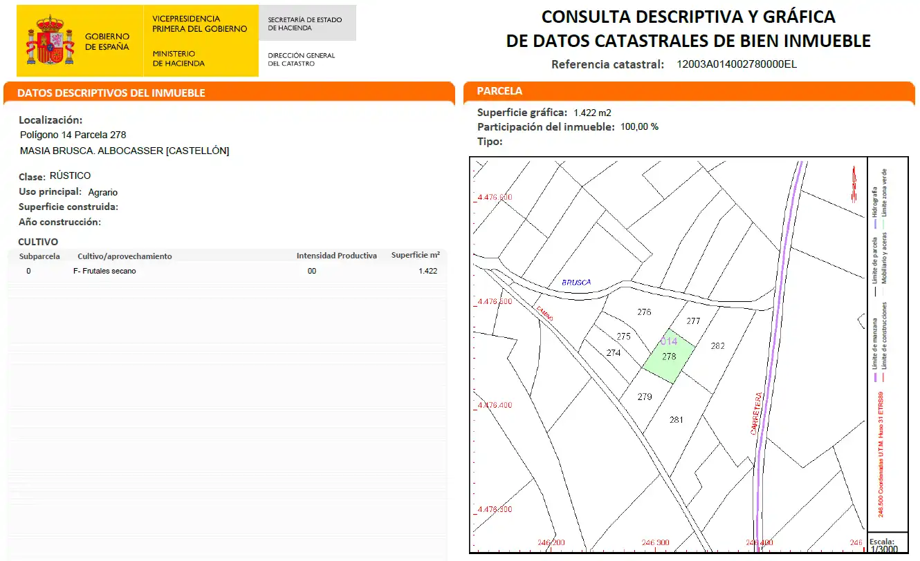 Rural land for sale in Albocàsser, imagen 4