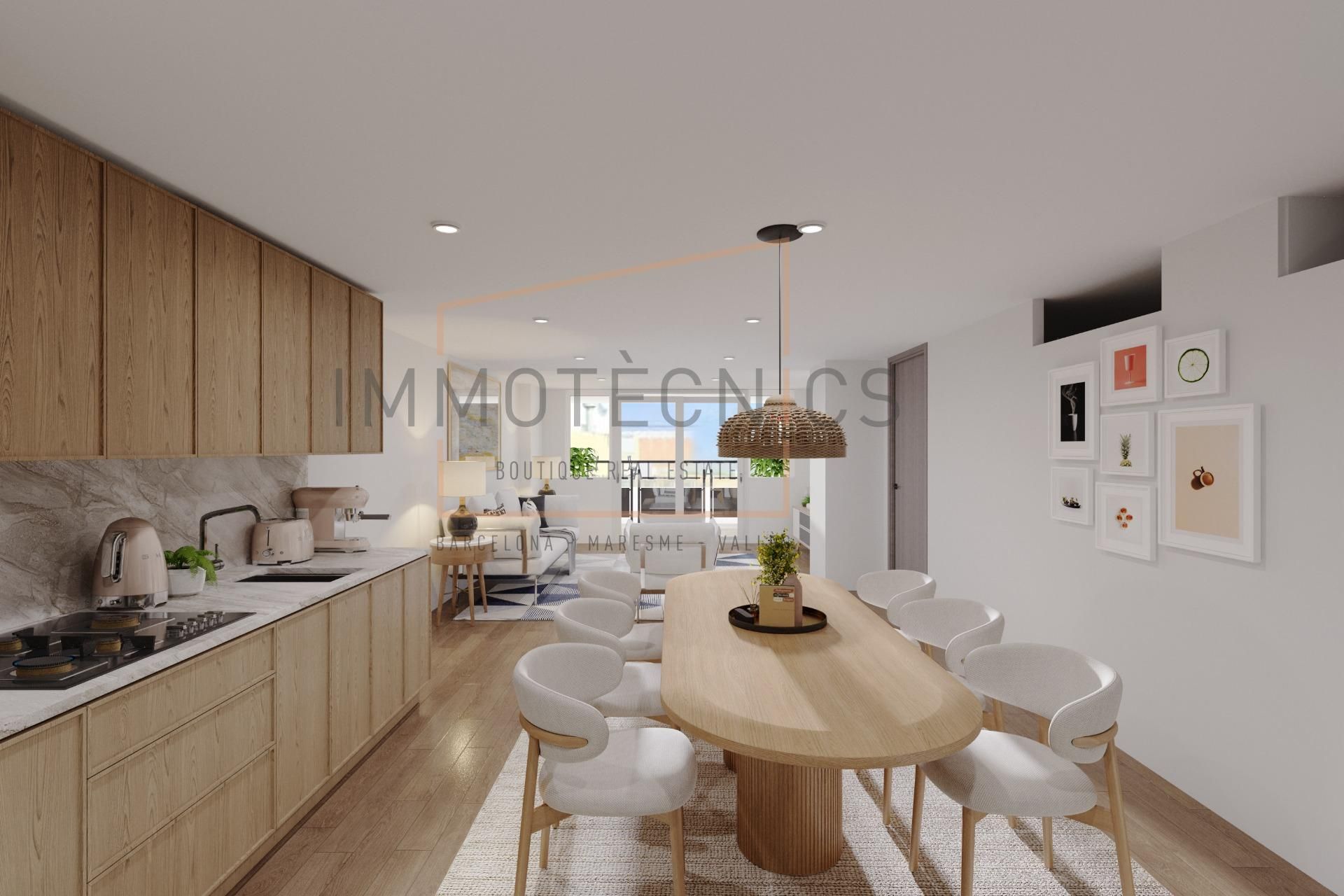 Comedor de Piso en venta en  Barcelona Capital con Parquet